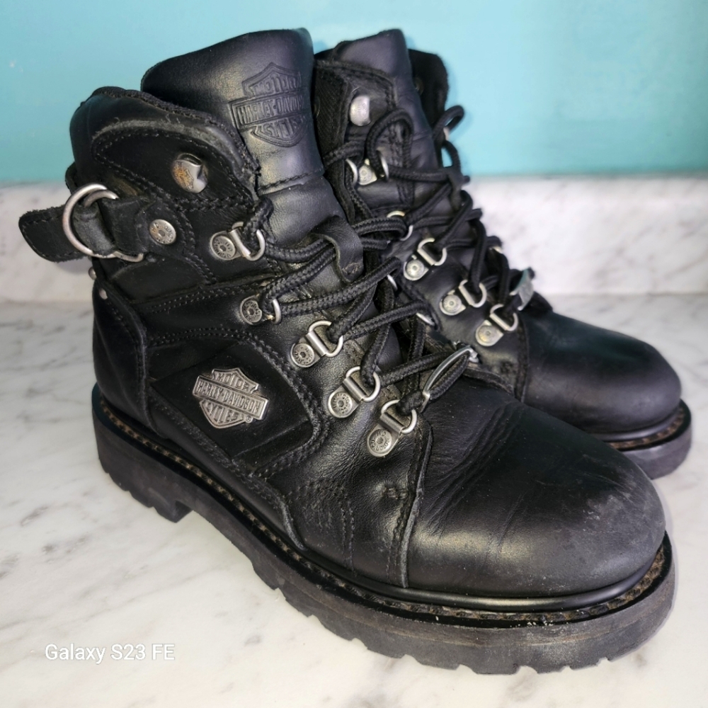 Harley-Davidson Black Leather Boots